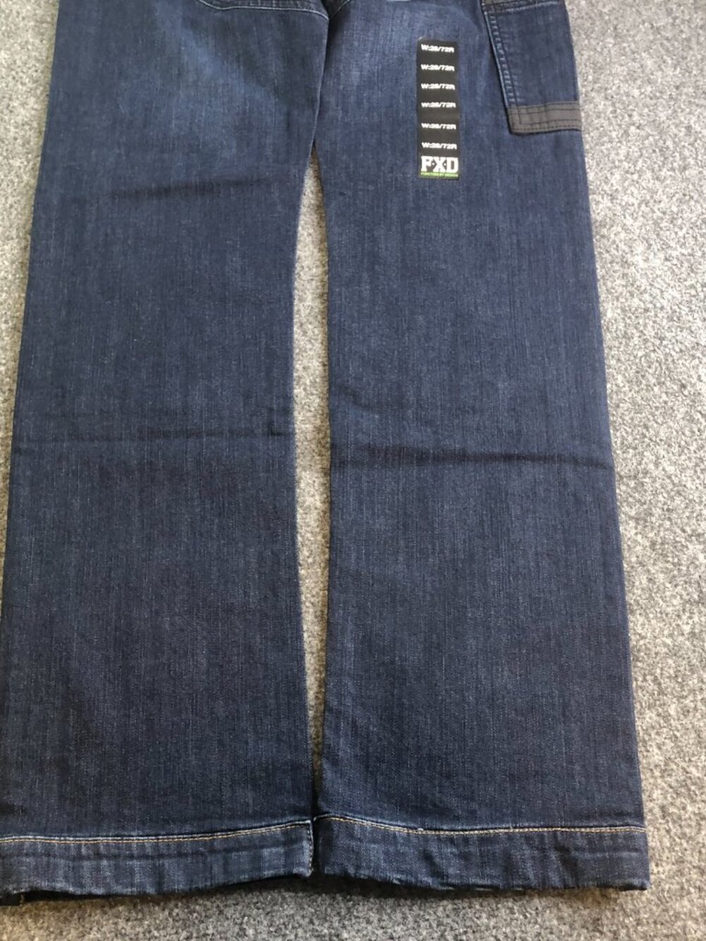 FXD WD-1 Jeans Adult 28x32 Blue Work Denim Pants Regular Fit Reinforced Workwear - Picture 14 of 15